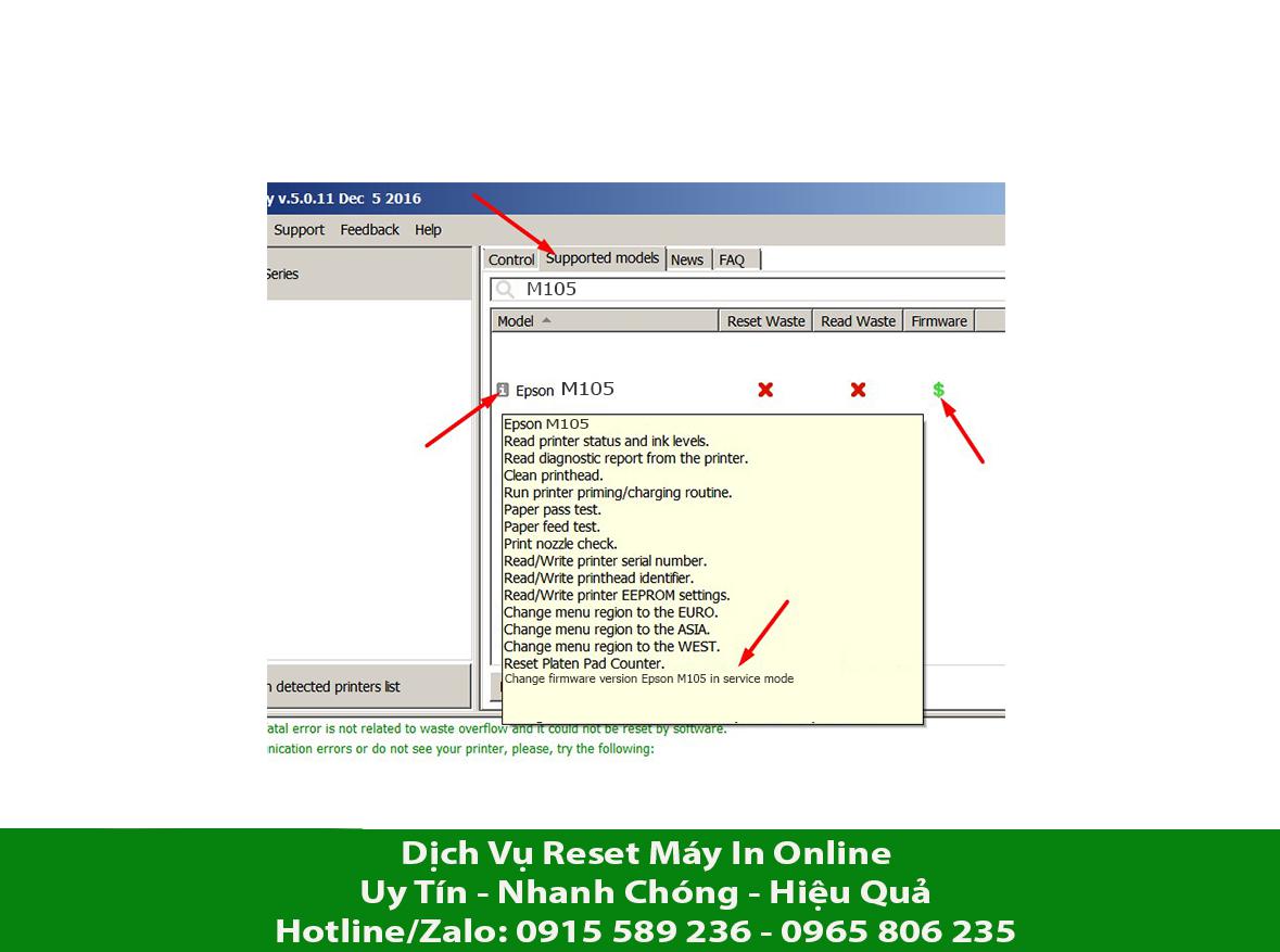 Key Firmware May In Epson M105 Step 1